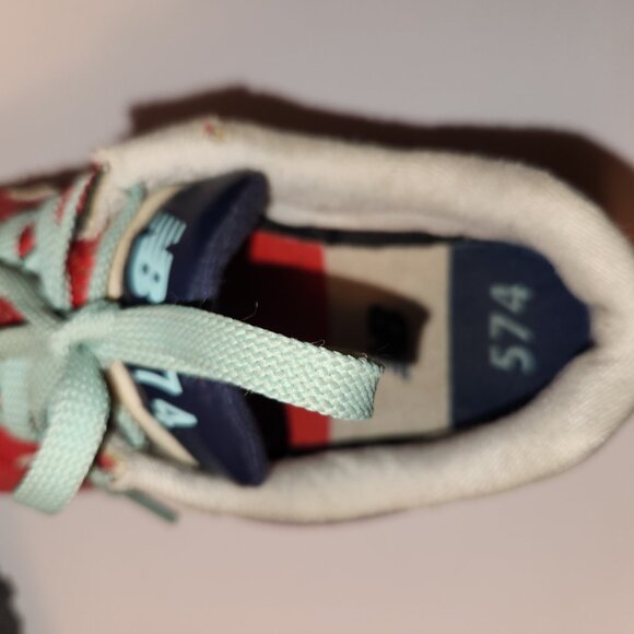 Red and Blue New Balance 574 Core Sneakers Trainers Size 9 Women - Picture 7 of 9